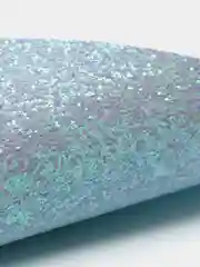 Голубой кожзам с блеском, кожзам с блёстками, кожзам для бантиков, глиттер