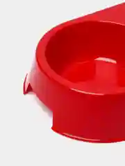 Красный миска пластиковая двойная