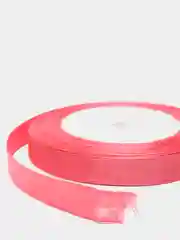 Коралловый меланж лента атласная 12 мм