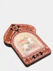 Ледяной икона из дерева с ажурным узором 7 х 5 см