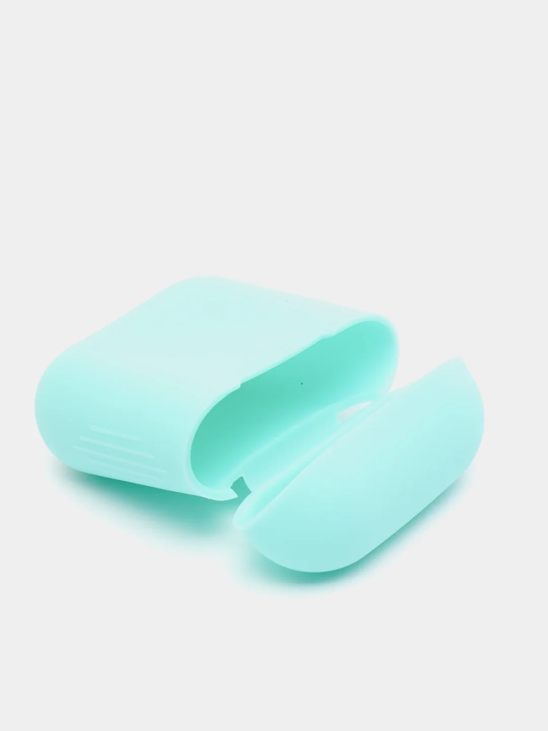 Бирюзовый силиконовый чехол для наушников AirPods 1, 2