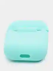Бирюзовый силиконовый чехол для наушников AirPods 1, 2