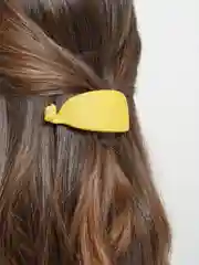 Лимонный заколка для волос матовая