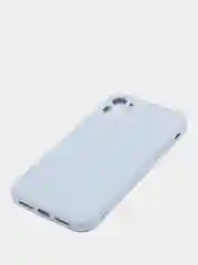 Бежевый чехол для айфон (iPhone) 11 XR 13 12 7 8 Plus mini pro max силиконовый прозрачный про макс