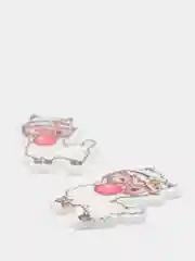 Коричневый кабошоны пластиковые, вырубка