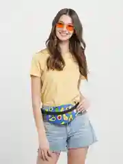 Синий сумка поясная