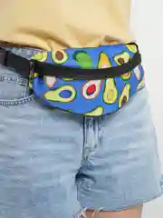 Синий сумка поясная