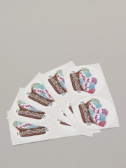 Стикеры-наклейки для упаковки изделий Hand Made, 10 штук, 4 варианта надписей