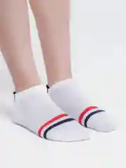 Белый носки короткие женские "Сердце"