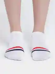 Белый носки короткие женские "Сердце"