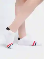 Белый носки короткие женские "Сердце"