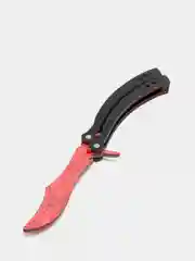 Нож деревянный бабочка 1.5 Кровавая Паутина Кс Го / CS GO