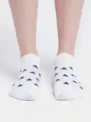 Лазурный носки короткие женские "Сердце"