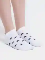 Лазурный носки короткие женские "Сердце"