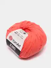 Коралловый пряжа YarnArt Jeans Ярнарт Джинс