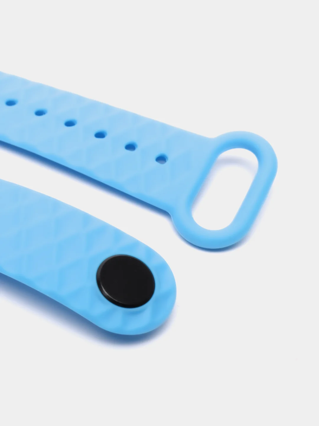 Синий ремешок силиконовый для Xiaomi Mi Band 3, Mi Band 4 (Ми Банд 3, 4), рифленый
