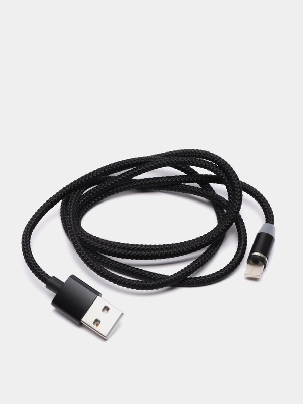 Магнитный кабель 3 в 1, 1м для зарядки устройств c разъемом MicroUSB, Type-C, Lightning