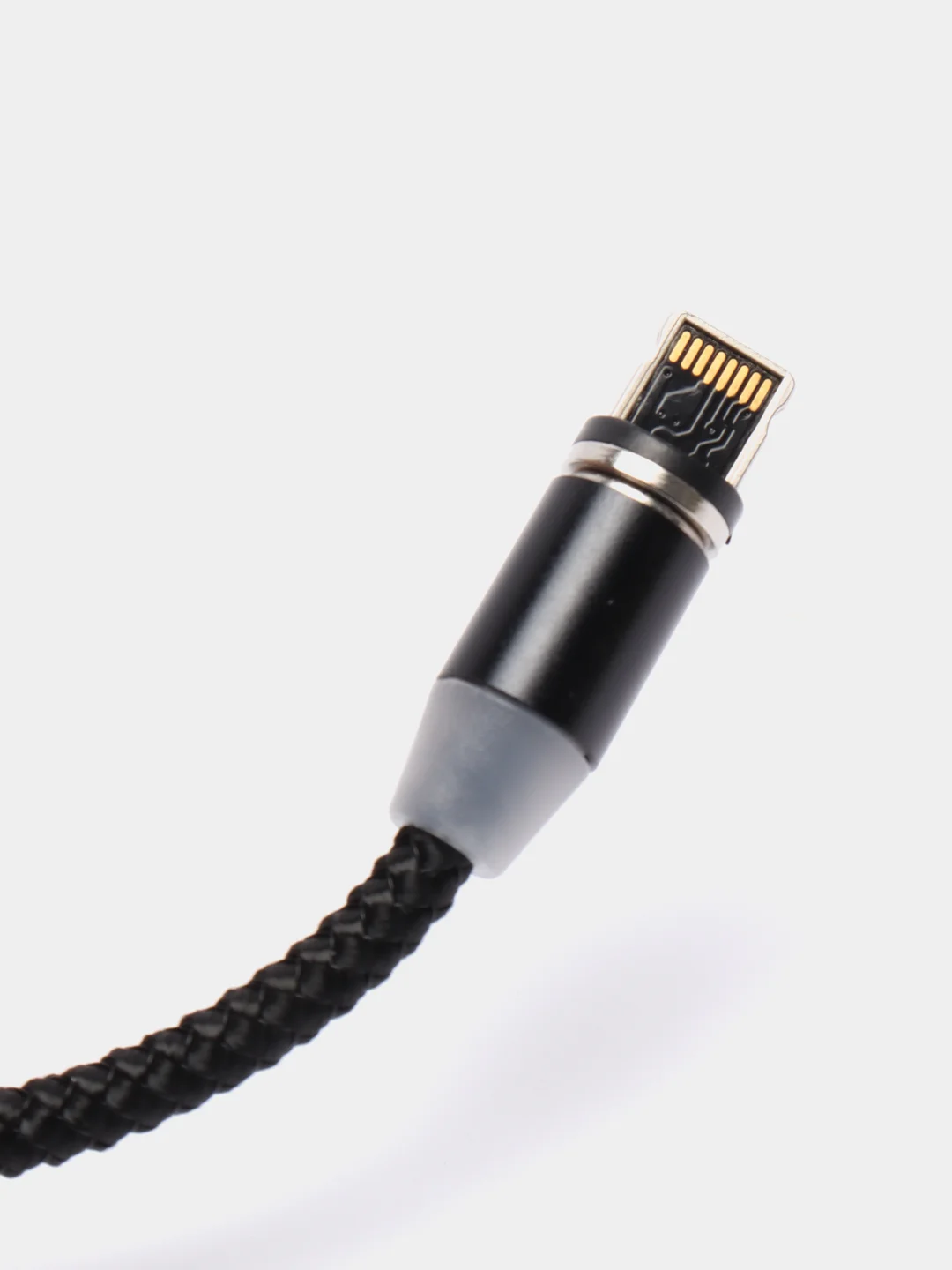 Белый магнитный кабель 3 в 1, 1м для зарядки устройств c разъемом MicroUSB, Type-C, Lightning