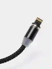 Белый магнитный кабель 3 в 1, 1м для зарядки устройств c разъемом MicroUSB, Type-C, Lightning