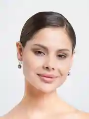 Черный серьги в форме цветка, Xuping, керамика, фианиты