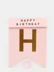 Конфетный гирлянда растяжка из букв "Happy Birthday", гирлянда С Днем Рождения, 16*20 см