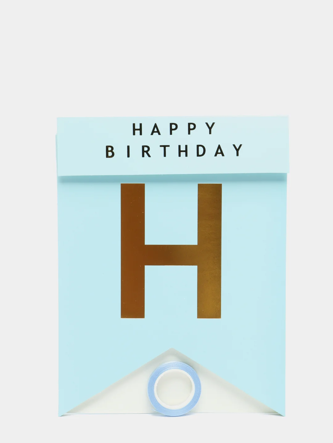 Голубой гирлянда растяжка из букв "Happy Birthday", гирлянда С Днем Рождения, 16*20 см