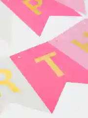 Пудровый гирлянда растяжка из букв "Happy Birthday", гирлянда С Днем Рождения, 16*20 см