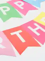 Индиго гирлянда растяжка из букв "Happy Birthday", гирлянда С Днем Рождения, 16*20 см