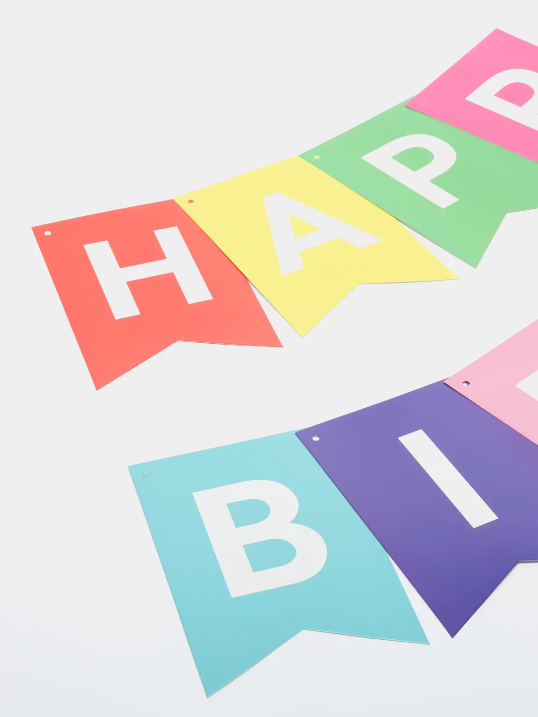 Индиго гирлянда растяжка из букв "Happy Birthday", гирлянда С Днем Рождения, 16*20 см