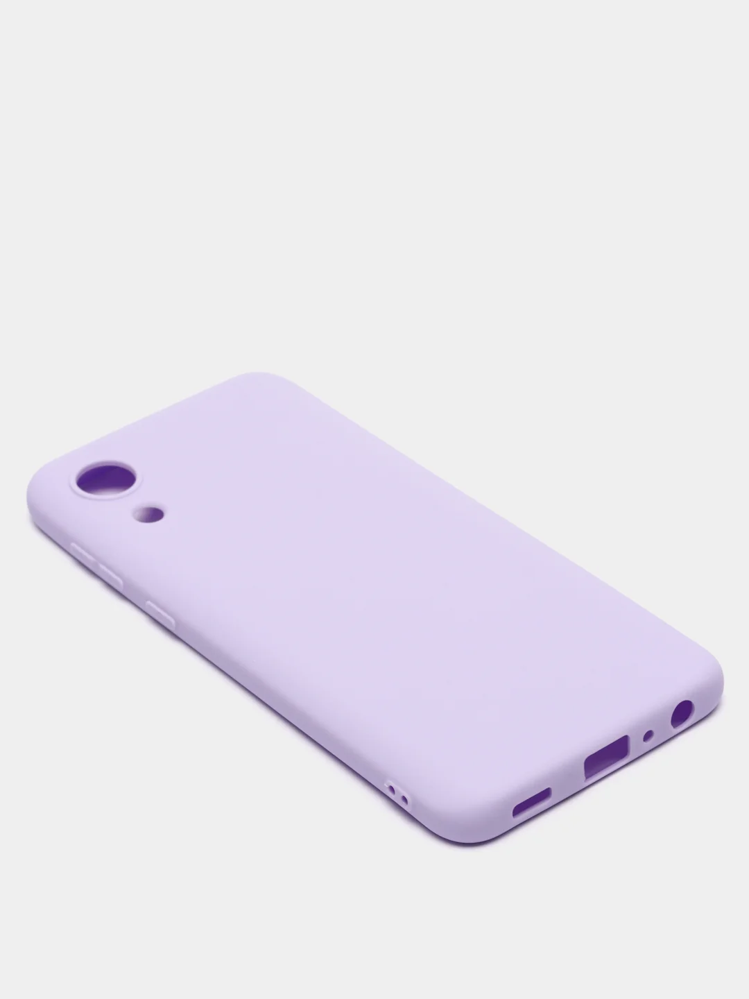 Лавандовый чехол Samsung Galaxy A03 core, силиконовый