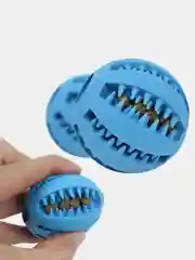 Красный игрушка для собак и кошек 2 в 1, мяч для чистки зубов и кормушка