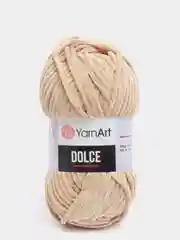 Кремовый пряжа плюшевая YarnArt Dolce (ЯрнАрт Дольче)