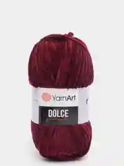 Бордовый пряжа плюшевая YarnArt Dolce (ЯрнАрт Дольче)