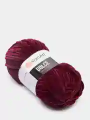 Бордовый пряжа плюшевая YarnArt Dolce (ЯрнАрт Дольче)