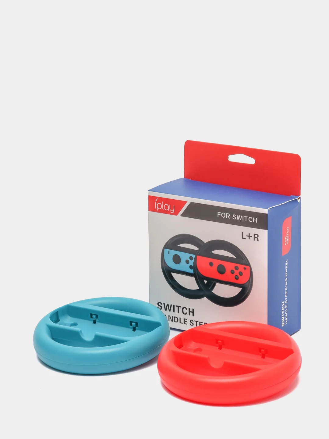 Красный держатель в виде руля для Nintendo Switch Joy Con, 2 штуки