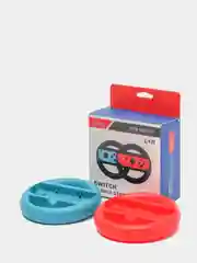 Красный держатель в виде руля для Nintendo Switch Joy Con, 2 штуки