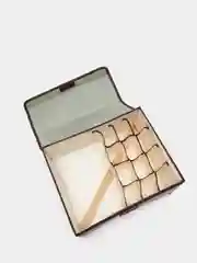 Зеленый органайзер для хранения нижнего белья, 32*26*13 (12 ячеек). Кофр для нижнего белья