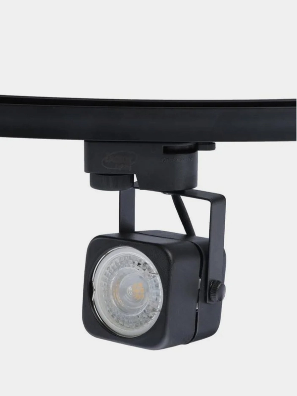 Трековый светильник Luazon Lighting под лампу Gu10 квадратный корпус черный
