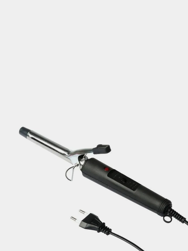 Плойка LuazON LW-03, 30 Вт, алюминиевое покрытие, d=16 мм, 180С, черная