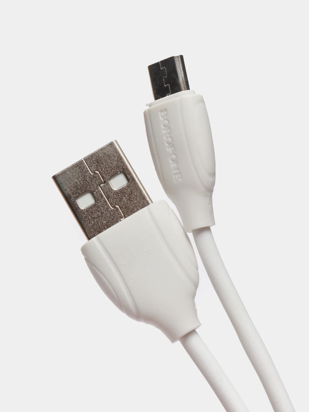 Белый кабель зарядный Borofone BX19 Micro-USB для android