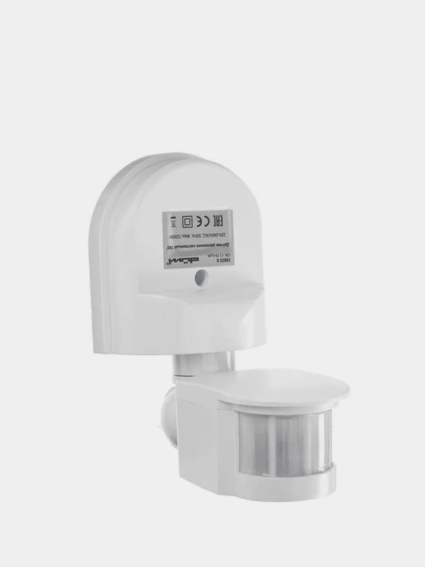 Датчик движения dwi DD-01, 180, 1200 Вт, 5-12 м, IP44, настенный, белый
