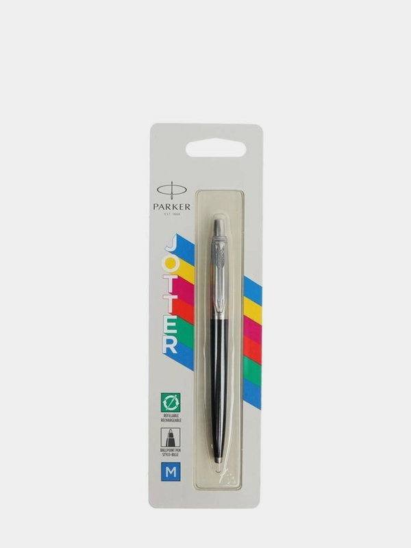 Ручка шариковая Parker Jotter Plastic K60, пластик, нержавеющая сталь, синие чернила