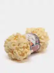 Светло-жёлтый пряжа Alize Puffy Fine, маленькие петельки, микрополиэстер, 100 г, 14 м