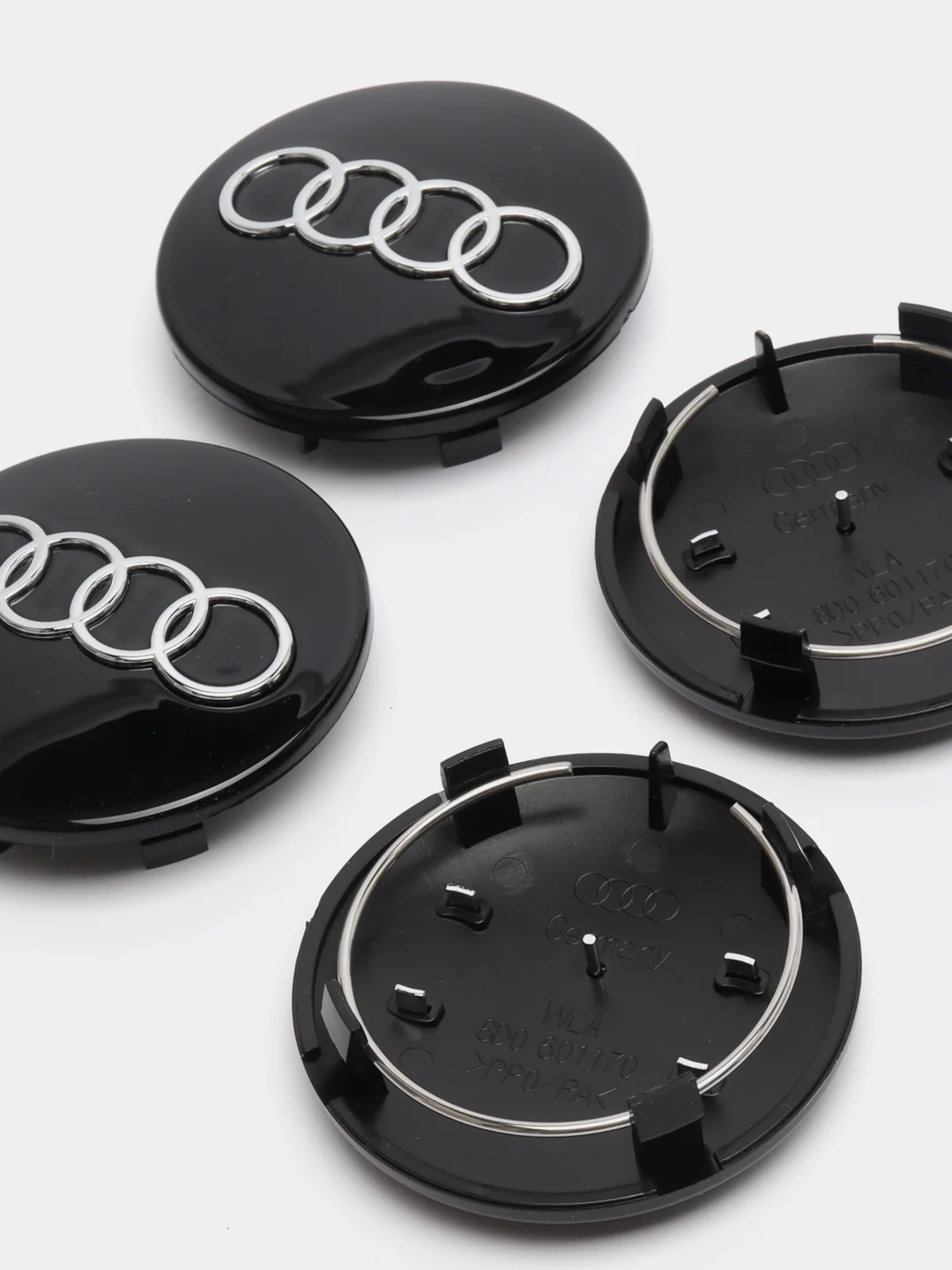 Колпачки-заглушки на литой диск Audi, 68 мм, 8D0601170, 4 штуки