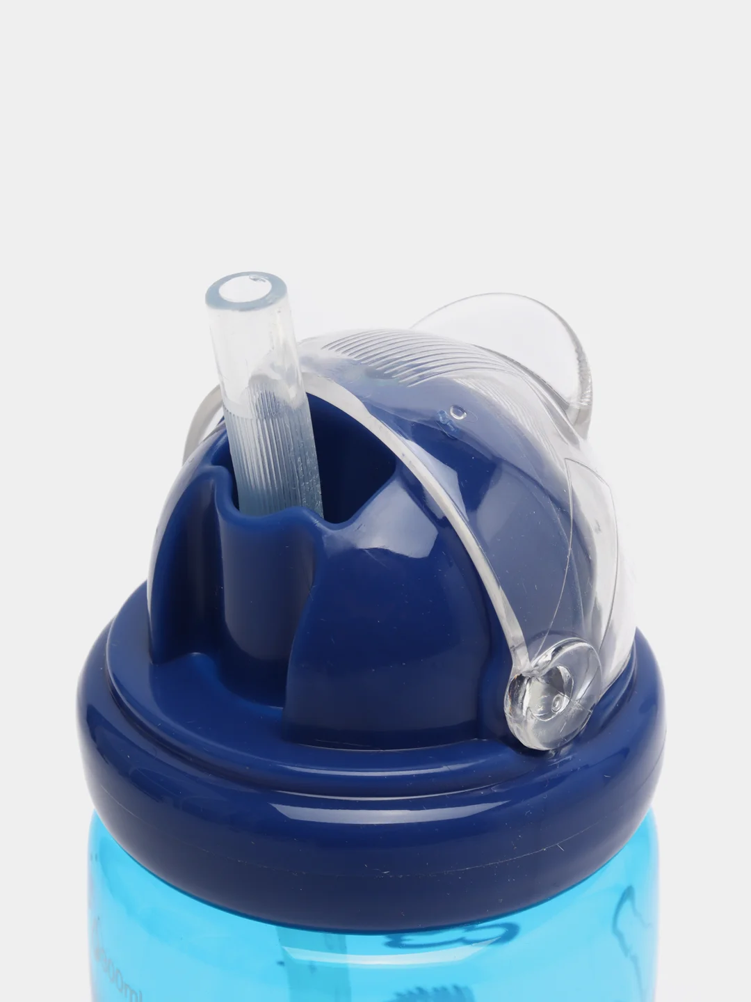 Синий поильник Baby Land с трубочкой, 300 ml