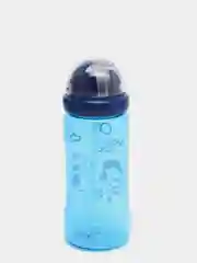 Синий поильник Baby Land с трубочкой, 300 ml