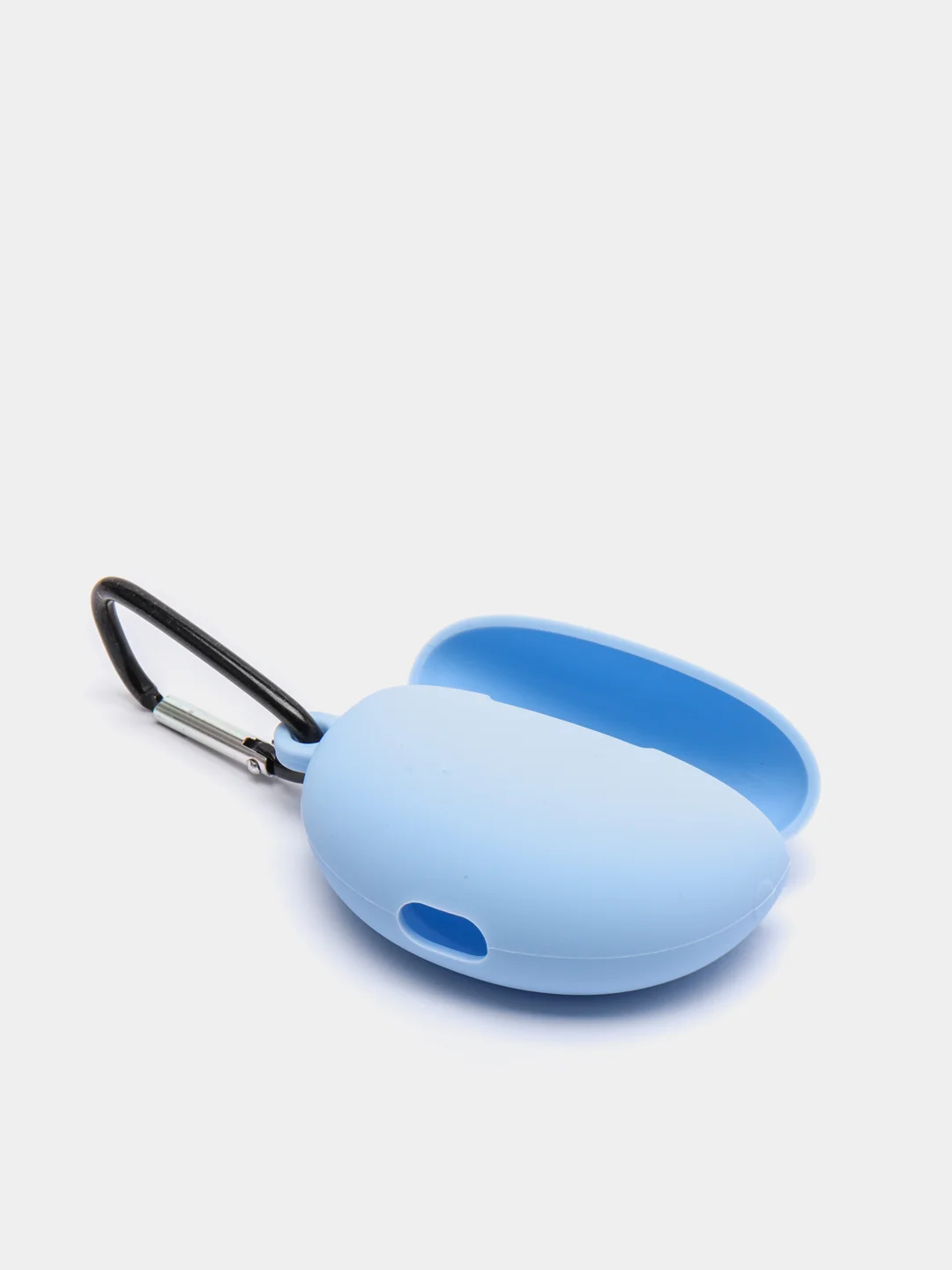 Светло-синий чехол на Huawei FreeBuds 4i для беспроводных наушников КАРТОФАН силиконовый матовый тонкий