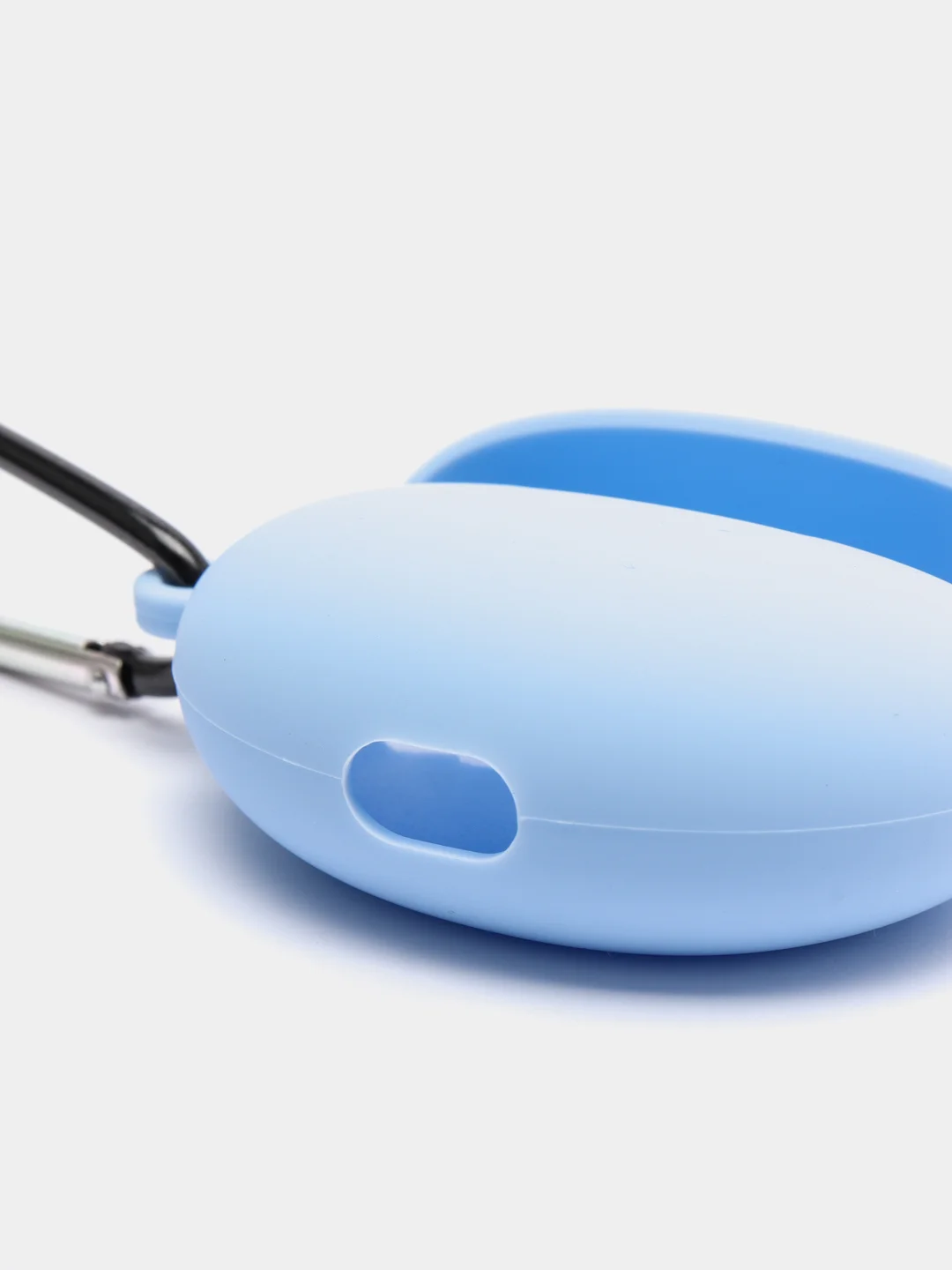 Светло-синий чехол на Huawei FreeBuds 4i для беспроводных наушников КАРТОФАН силиконовый матовый тонкий