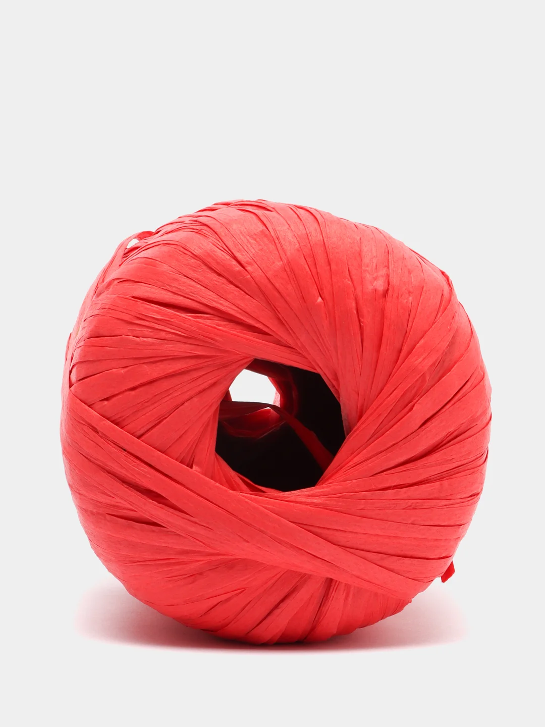 Красный пряжа Fibranatura Raffia 100% Вискоза 40г 90м рафия фибра натура