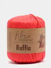 Красный пряжа Fibranatura Raffia 100% Вискоза 40г 90м рафия фибра натура